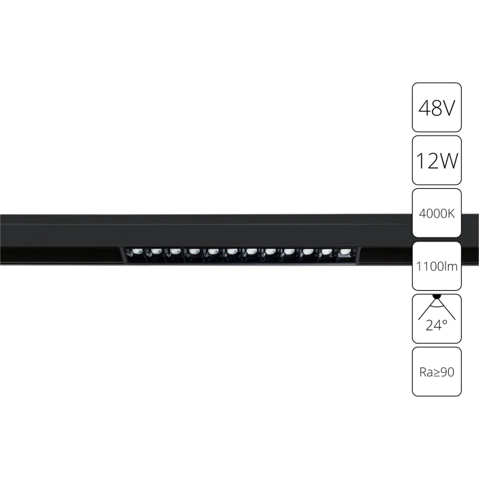 Магнитная трековая система Arte Lamp LINEA A4664PL-1BK