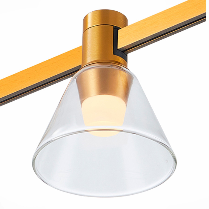 Магнитный трековый светильник FARM Золотистый LED 1*3W 4000K 89Lm Ra90 120 IP20 D90xH1 ST814.246.03