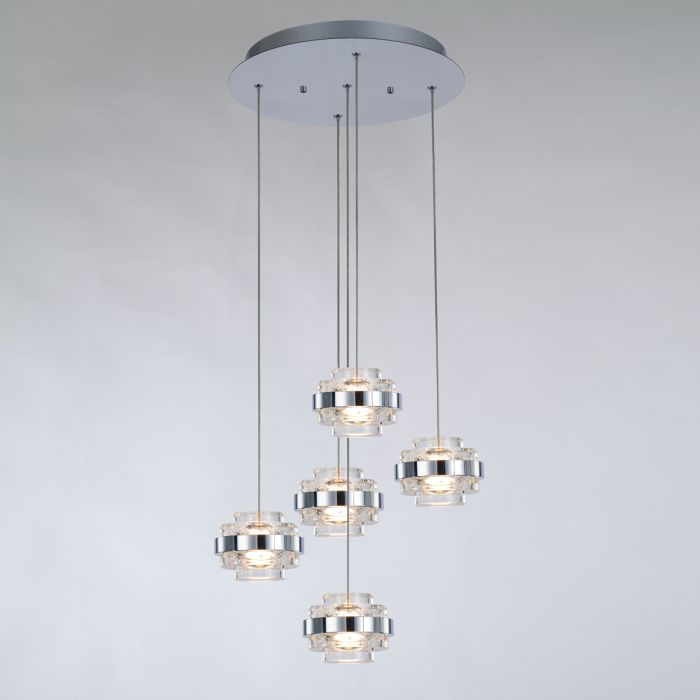 Подвесной светильник Delight Collection Indiana MD22030002-5A chrome/clear