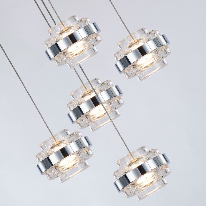 Подвесной светильник Delight Collection Indiana MD22030002-5A chrome/clear