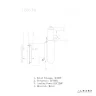 Настенный светильник iLedex SONOS 10663W-25W-3000K BRASS&WHITE