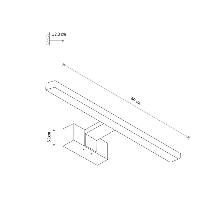 Подсветка для зеркал Nowodvorski Cezanne Led M White 10673