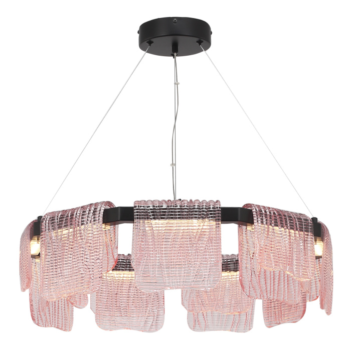Светильник подвесной ST-Luce черный/розовый LED 1*54W 3000K SL6021.403.54
