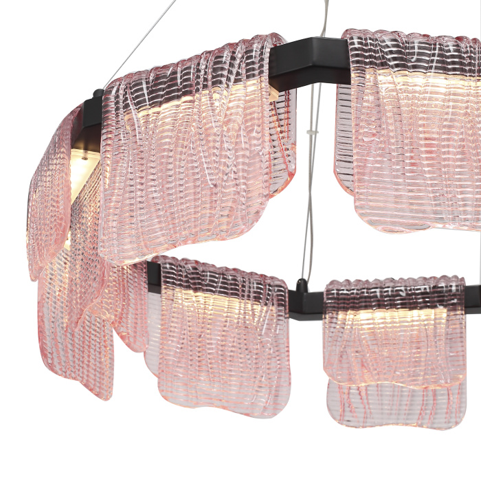 Светильник подвесной ST-Luce черный/розовый LED 1*54W 3000K SL6021.403.54