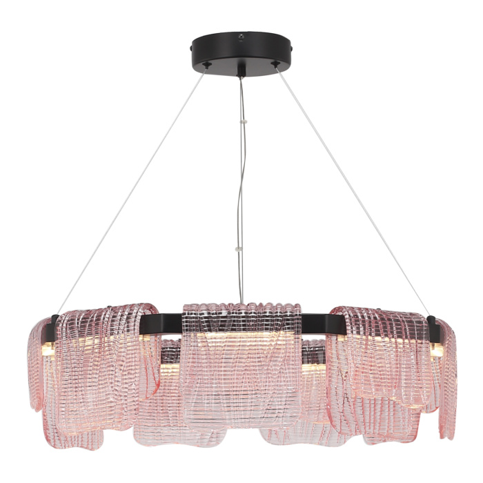 Светильник подвесной ST-Luce черный/розовый LED 1*54W 3000K SL6021.403.54