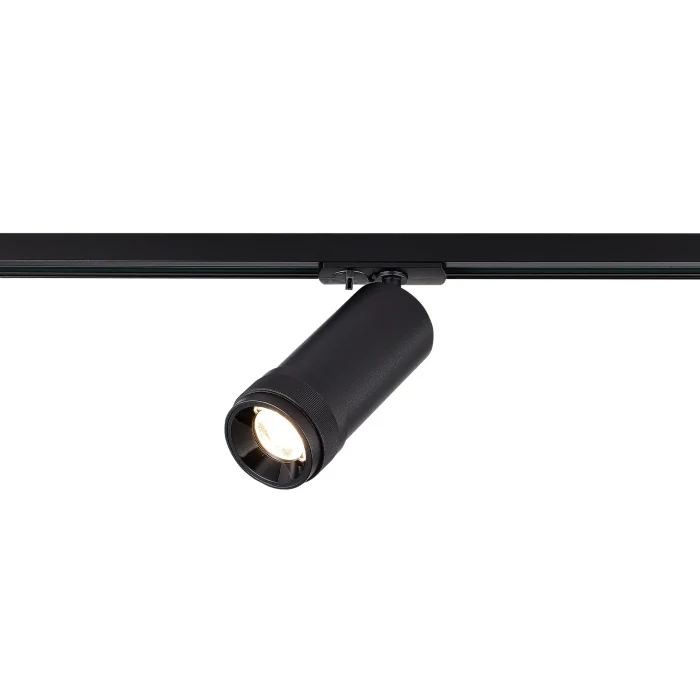 Светильник трековый Zoom Черный LED 1*10W 3000K 900Lm Ra 10-55° IP20 D55xH125 220V ST385.436.10