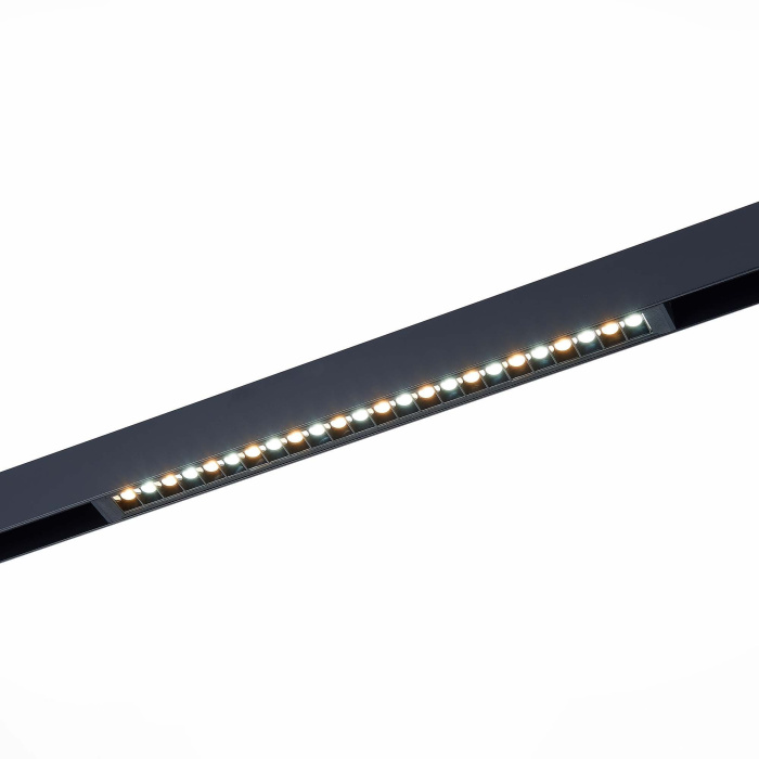 Светильник трековый Черный LED 1*18W 4000K 1 400Lm Ra>90 24 IP20 L410xW25xH41 220V ST655.446.18