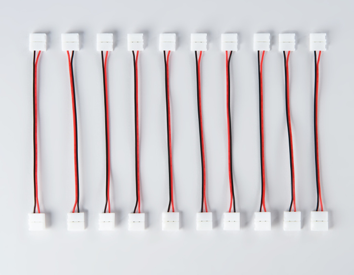 Соединитель гибкий двухсторонний для светодиодной ленты 5050 12/24V (2 конт.) 150 мм GS7601 (10шт) Ambrella light GS7601