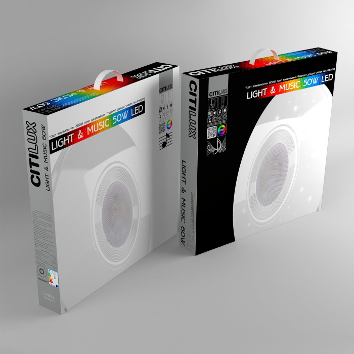 Потолочный светодиодный светильник Citilux Light & Music CL703M60