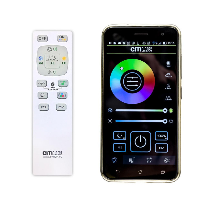 Потолочный светодиодный светильник Citilux Light & Music CL703M60
