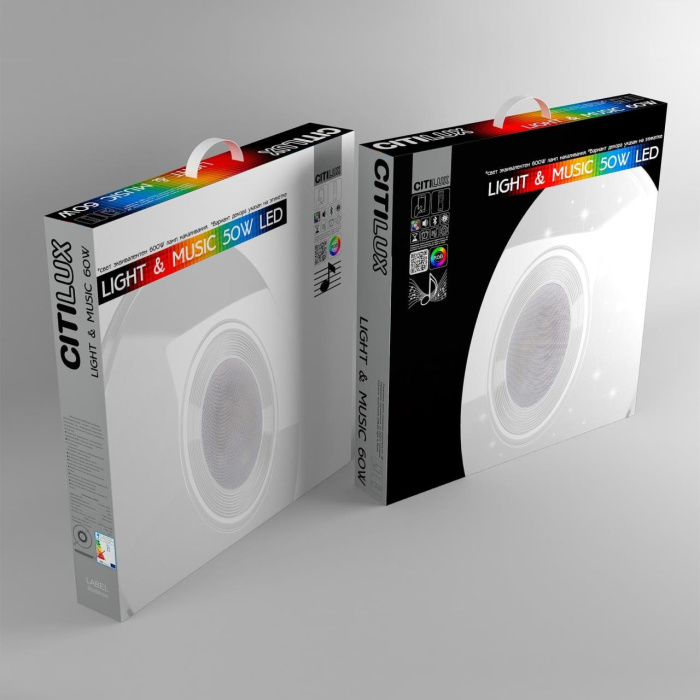 Потолочный светодиодный светильник Citilux Light & Music CL703M60