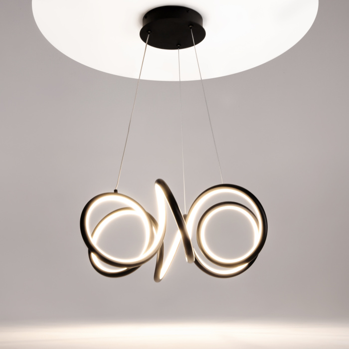 Подвесной светодиодный светильник Maytoni Curve MOD241PL-L60BK