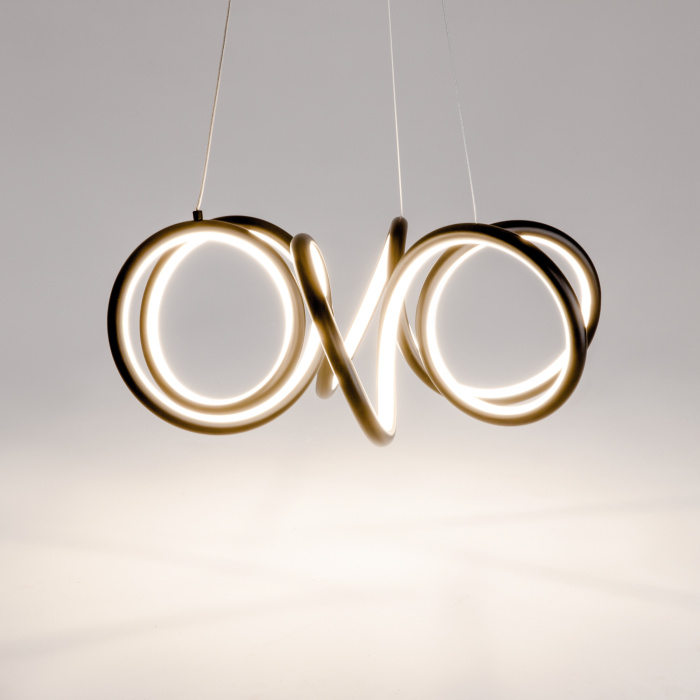 Подвесной светодиодный светильник Maytoni Curve MOD241PL-L60BK