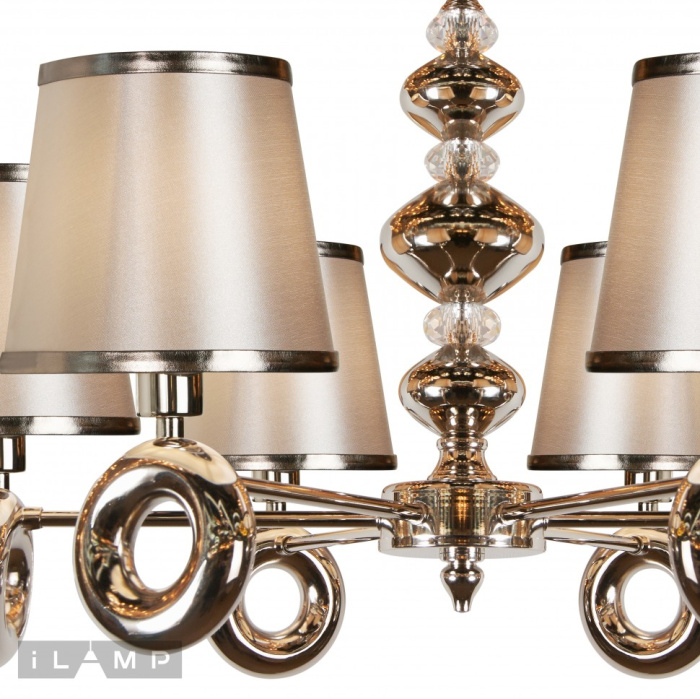 Подвесная люстра iLamp Brooklyn P2401-6 Nickel