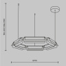 Подвесной светильник Maytoni Flat MOD296PL-L40BC3K