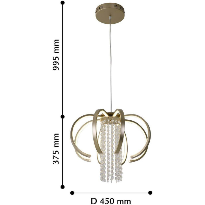Подвесной светодиодный светильник Favourite Evolve 2530-8P