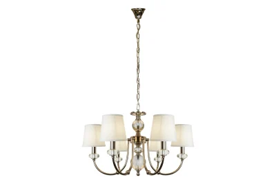 Подвесная люстра iLamp Magic P2344-6 Никель+белый