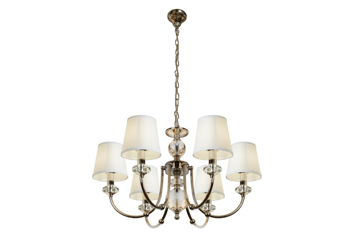 Подвесная люстра iLamp Magic P2344-6 Никель+белый