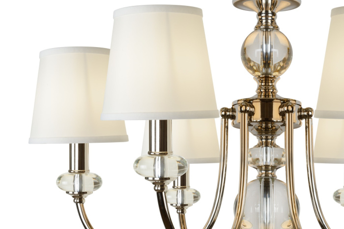 Подвесная люстра iLamp Magic P2344-6 Никель+белый