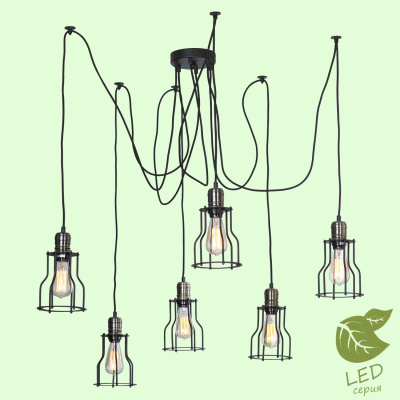 Подвесной светильник паук Lussole Loft Shirley GRLSP-9310