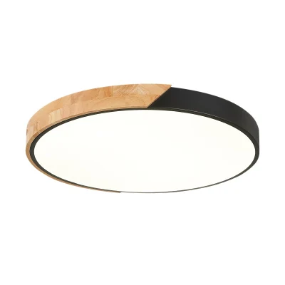 SLE200942-01 Светильник потолочный Черный, Светлое дерево/Белый LED 1*45W