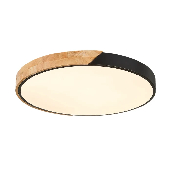 SLE200942-01 Светильник потолочный Черный, Светлое дерево/Белый LED 1*45W