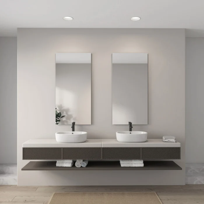 Точечный встраиваемый влагозащищенный светильник Denkirs Trim DK2452-WH