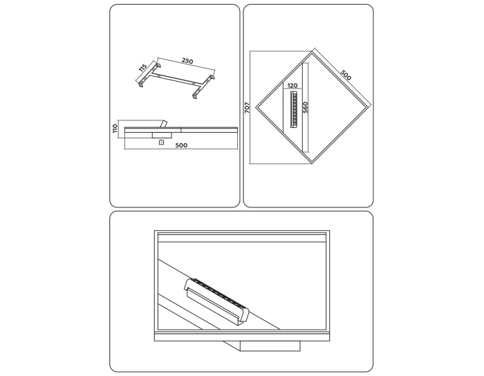 Потолочный светодиодный светильник Ambrella light FL51464