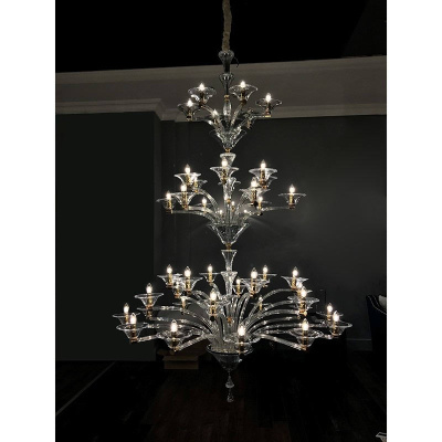 Подвесная люстра L&#039;Arte Luce Luxury Emerzio L58200.28 с элементами из хрусталя