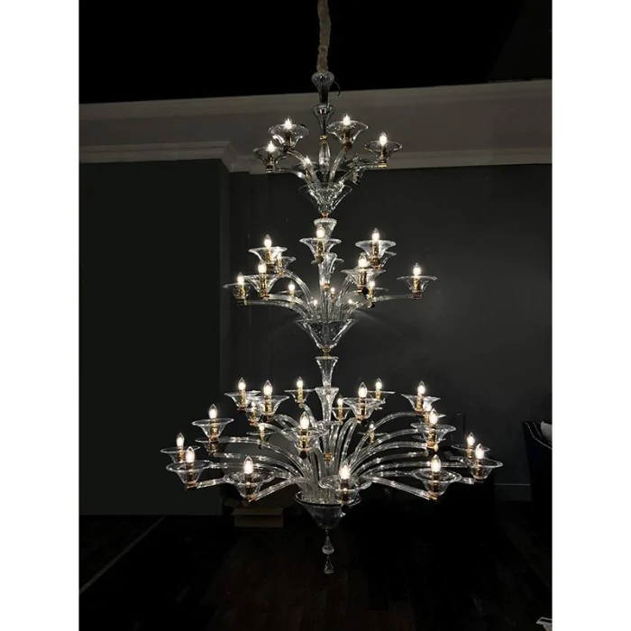 Подвесная люстра L'Arte Luce Luxury Emerzio L58200.28 с элементами из хрусталя