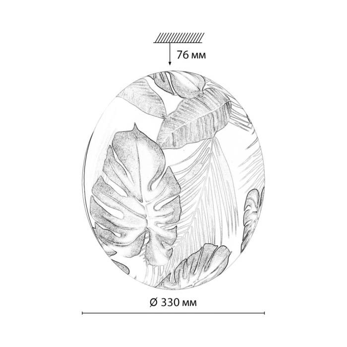 Настенно-потолочный светильник SONEX FLORI 7748/CL