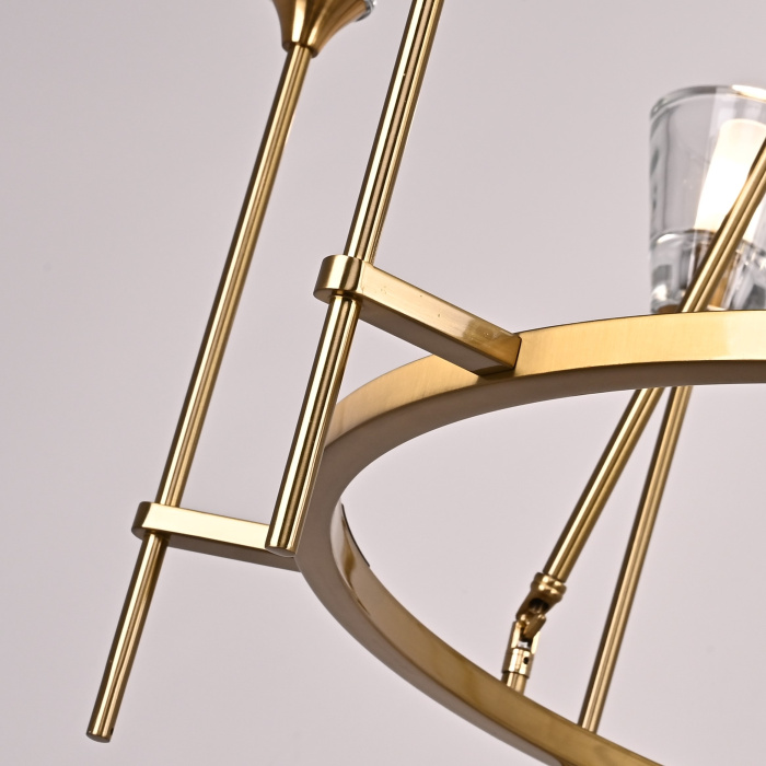 Люстра TORCHE DE VERRE Round Chandelier 8 ImperiumLoft