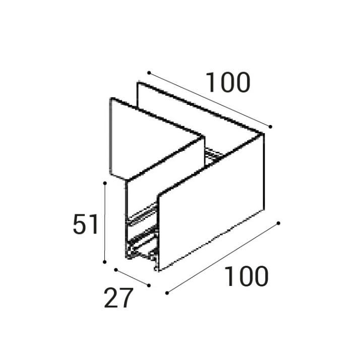 Соединитель для шинопровода Italline IT012-5034 black