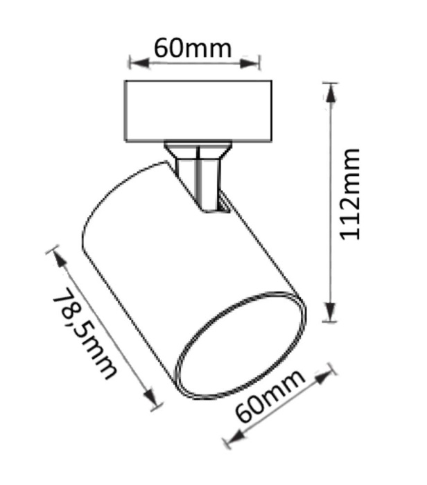 Спот Crystal Lux CLT 017CW1R BL