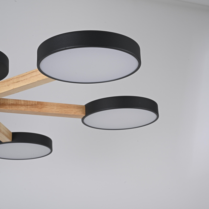 Потолочная люстра TURNA 6 Black ImperiumLoft