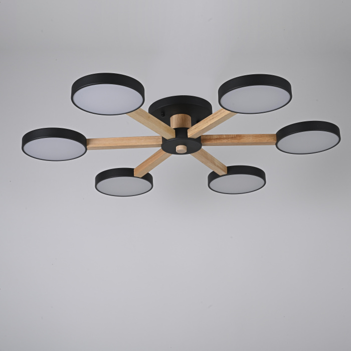 Потолочная люстра TURNA 6 Black ImperiumLoft