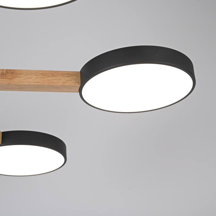 Потолочная люстра TURNA 6 Black ImperiumLoft