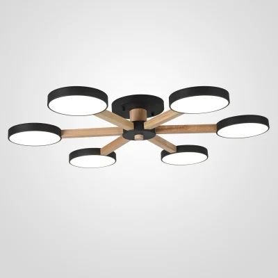 Потолочная люстра TURNA 6 Black ImperiumLoft