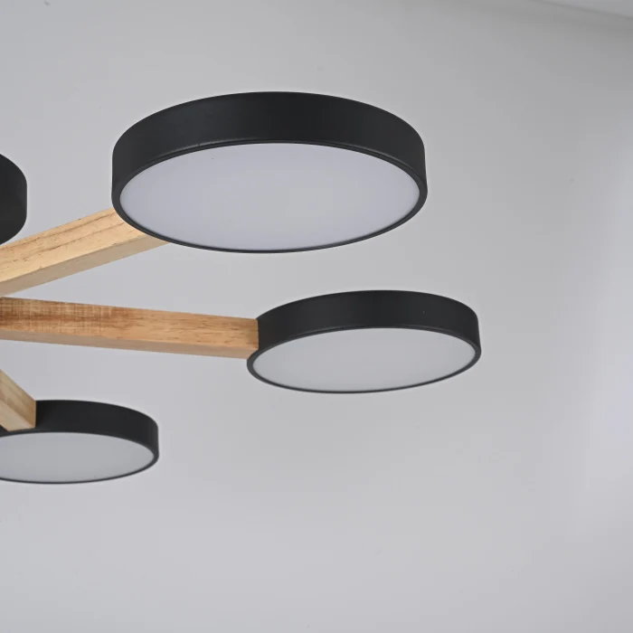 Потолочная люстра TURNA 6 Black ImperiumLoft