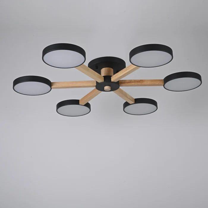 Потолочная люстра TURNA 6 Black ImperiumLoft