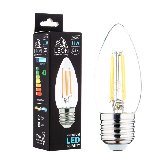Светодиодная лампа Leon LE-C35-11W-4000K-E27/CL