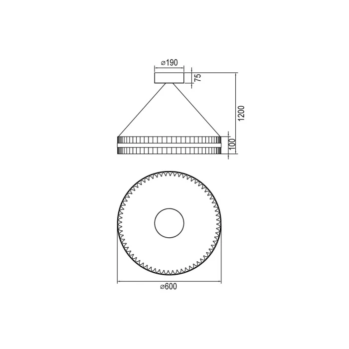 Подвесной светильник VL1693P01 Vele Luce