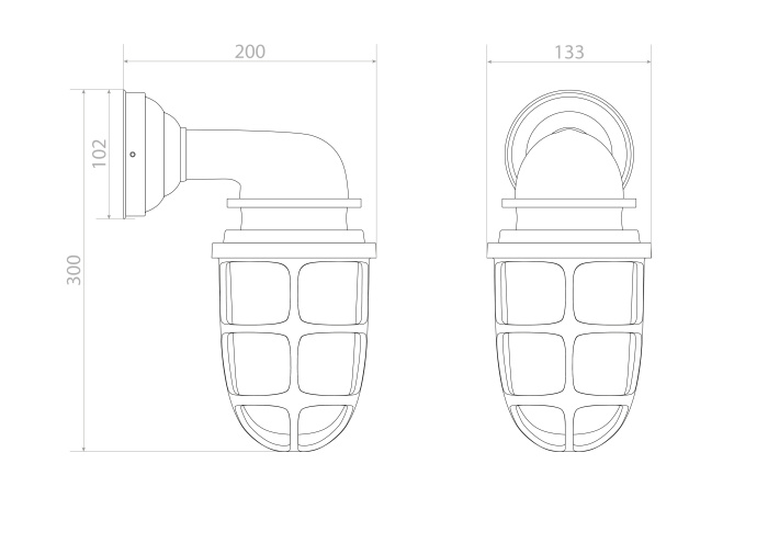 Уличный настенный светильник Covali WL-59895