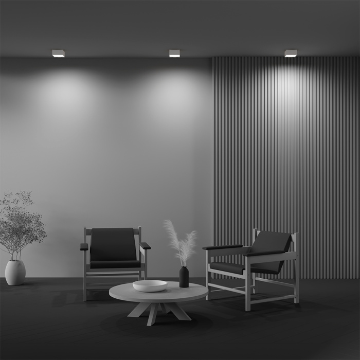 Потолочный светильник Maytoni Zon C032CL-12W3K-SQ-W