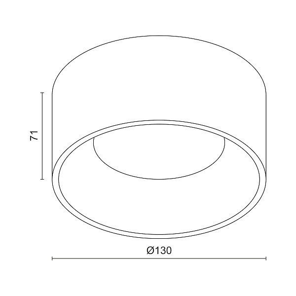 Накладной светильник Ledron YA-4500CR White