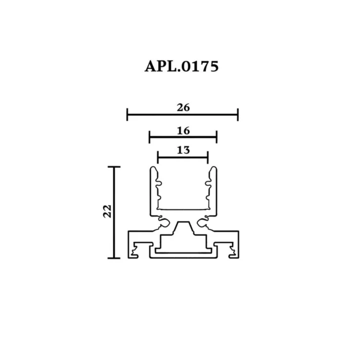 Шинопровод трековый Aployt Magnetic track 48 APL.0175.10.200