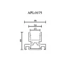 Шинопровод трековый Aployt Magnetic track 48 APL.0175.10.200