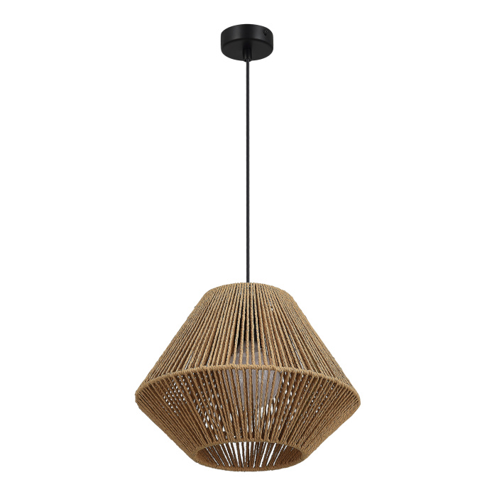 Светильник подвесной бежевый/черный E27 1*40W SLE6025-603-01