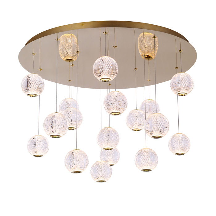 Подвесной светильник Delight Collection Elliot Diamante MD20001012-17A gold