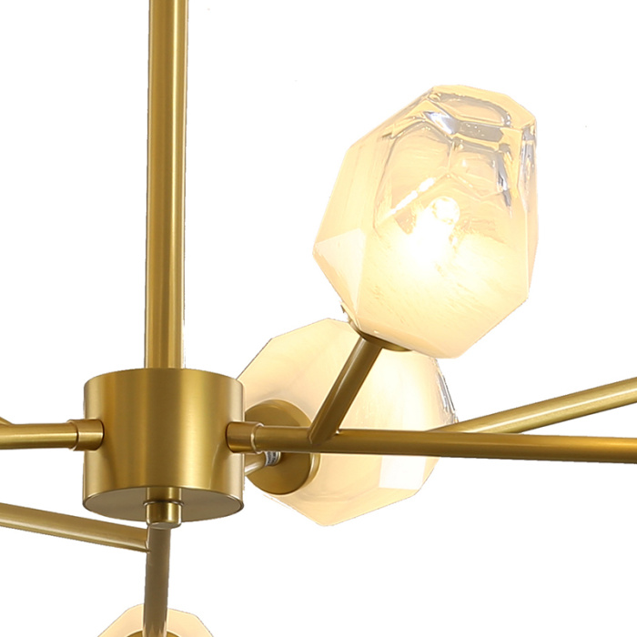 Люстра на штанге Delight Collection KM1245P KM1245P-9 brass